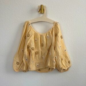 Floral Embroidered Girls Top